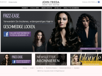 johnfrieda.de website preview