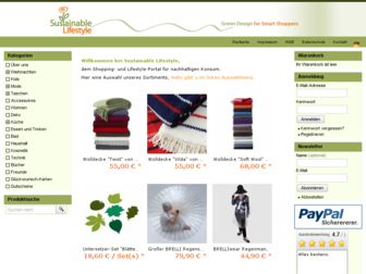 sustainable-lifestyle.de website preview
