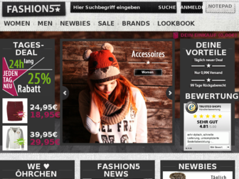 fashion5.de website preview