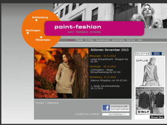 point-fashion.de website preview