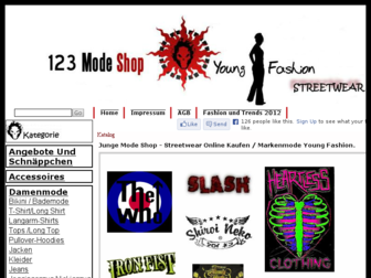 123modeshop.de website preview