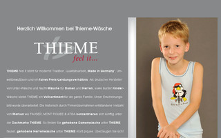 thieme-waesche.de website preview