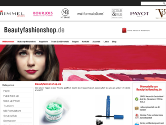 beautyfashionshop.de website preview
