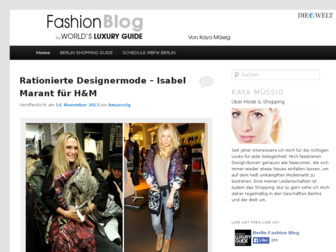 fashionblog.luxus.welt.de website preview