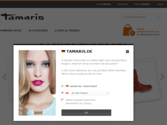 tamaris.de website preview