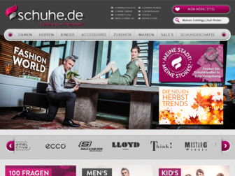schuhe.de website preview