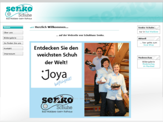 senko-schuhe.de website preview
