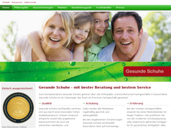 gesunde-schuhe.com website preview