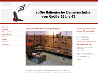 rosie-schuhe.de website preview