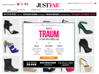 justfab.de website preview
