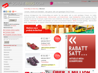 schuhe-billig.com website preview