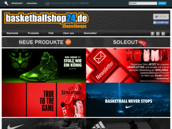 basketballshop24.de website preview