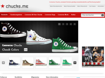 chucks.me website preview