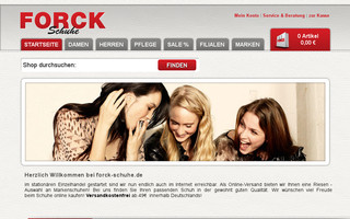 forck-schuhe.de website preview