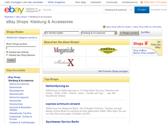 kleidung.stores.shop.ebay.de website preview