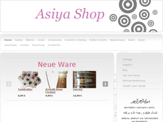 asiya-shop.de website preview