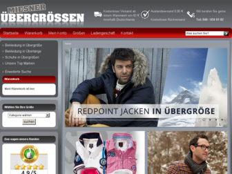 uebergroessen-miesner.de website preview