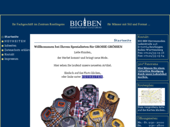 bigben-herrenmoden.de website preview