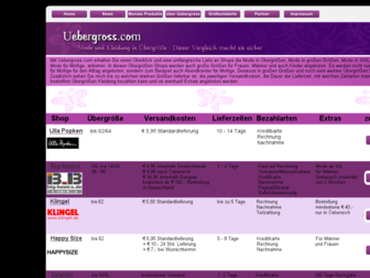 uebergross.com website preview