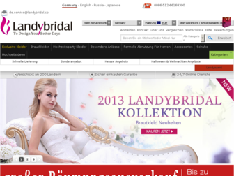 de.landybridal.co website preview