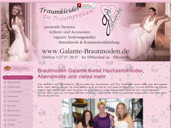 galante-brautmoden.de website preview