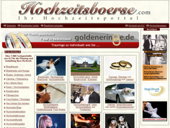 hochzeitsboerse.com website preview