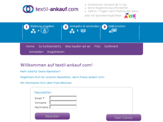 textil-ankauf.com website preview