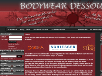 bodywear-dessous.de website preview