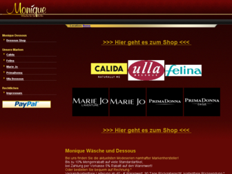 shop-monique.de website preview