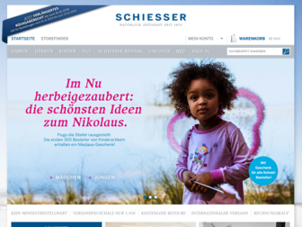 schiesser.com website preview