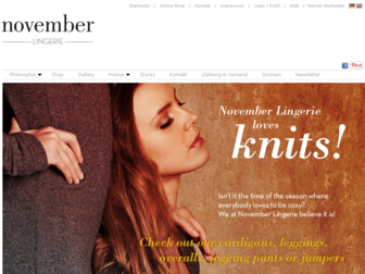 november-lingerie.com website preview