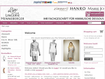 lingerie-henneberger.com website preview