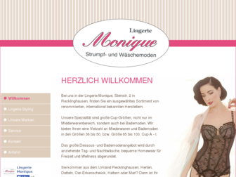 lingerie-monique.de website preview