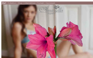 amaryllis-lingerie.de website preview