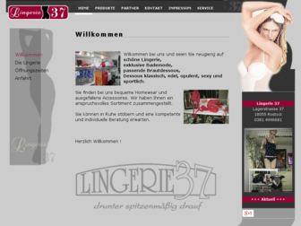 lingerie37.de website preview