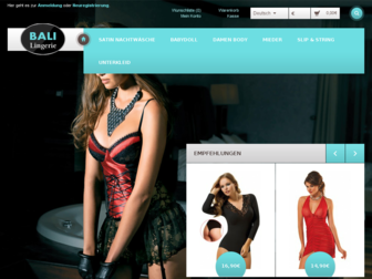 bali-lingerie.com website preview