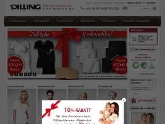 dilling-underwear.de website preview