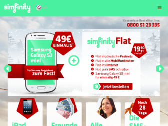 simfinity.de website preview