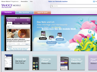 de.mobile.yahoo.com website preview