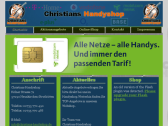 christians-handyshop.de website preview