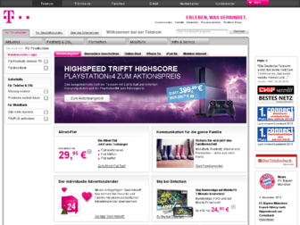 telekom.de website preview