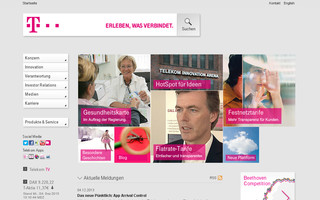 telekom.com website preview
