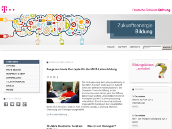 telekom-stiftung.de website preview