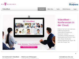 videomeet.telekom.de website preview