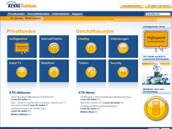 kevag-telekom.de website preview