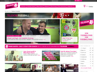 telekomfussball.de website preview