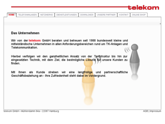 telekom-gmbh.de website preview