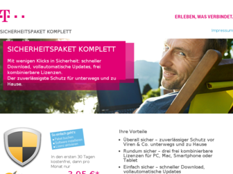 sicherheitspaket.telekom.de website preview