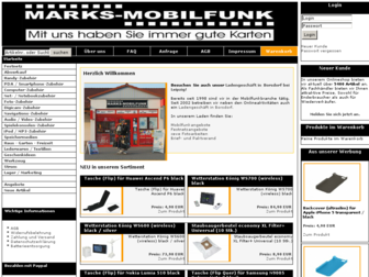 marks-mobilfunk.de website preview