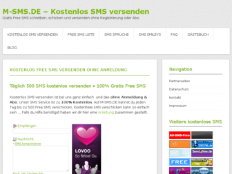 m-sms.de website preview